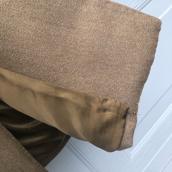 Henry Poole Savle Row London pure cashmere brown coat Size M - Picture 9 of 16